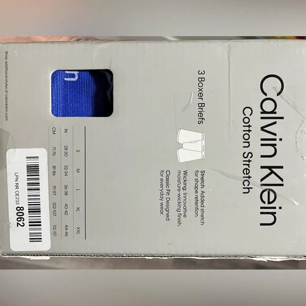 Calvin Klein Cotton Stretch Classic Fit 3 pack Boxer Briefs